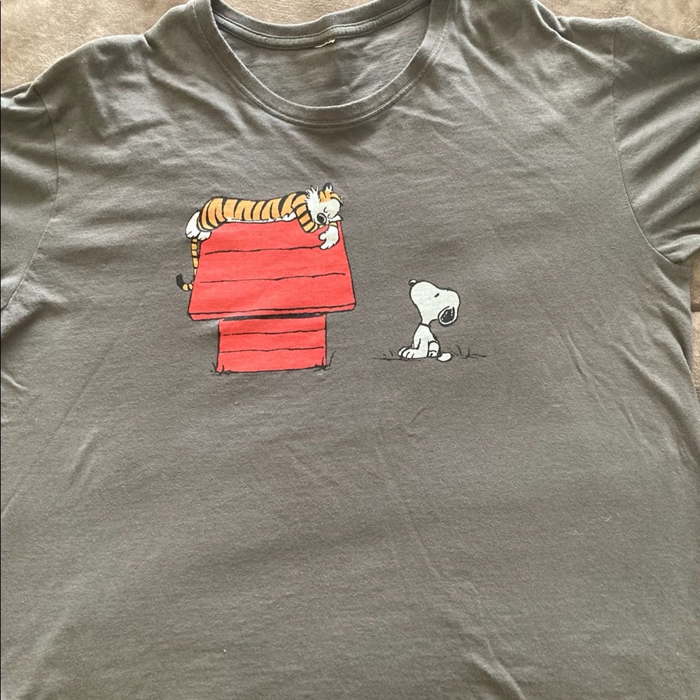 Hobbes and Snoopy Men’s tee